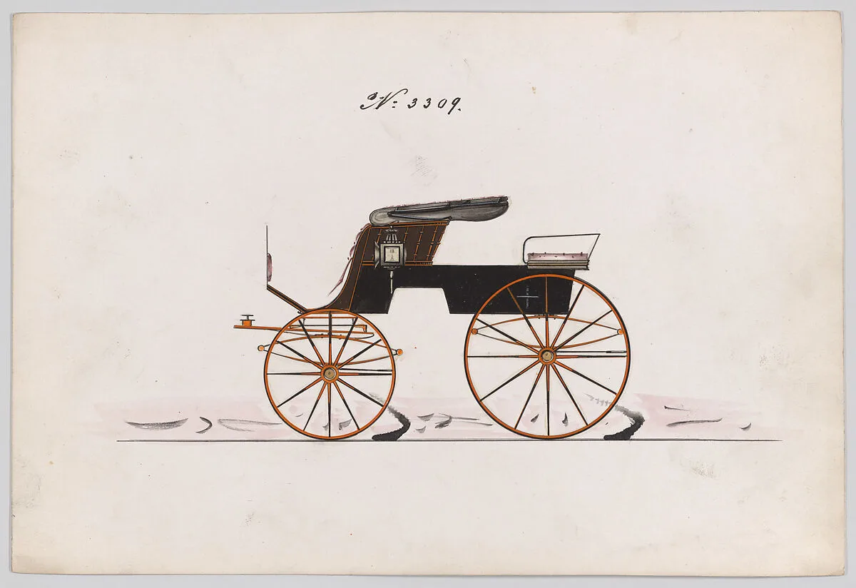Design for Stanhope Phaeton, no. 3309 — Brewster & Co.