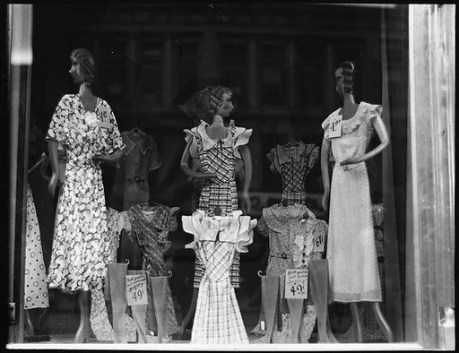 [Window Display, H.C.F. Koch & Co. Department Store, West 125th Street, New York City]