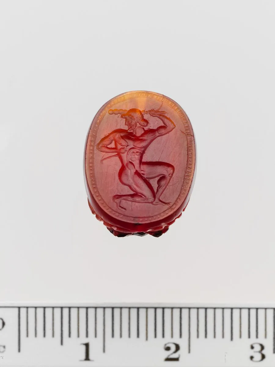 Carnelian scaraboid seal — Unknown