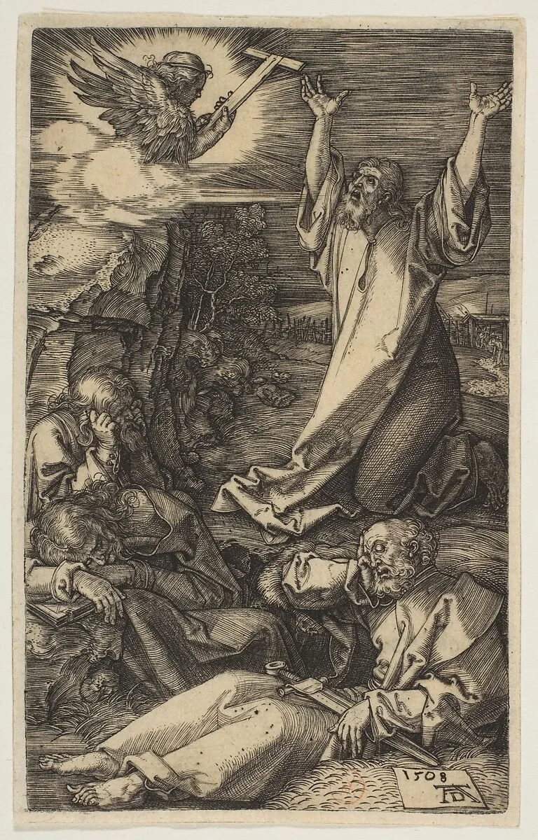 Christ on the Mount of Olives, from "The Passion" — Albrecht Dürer