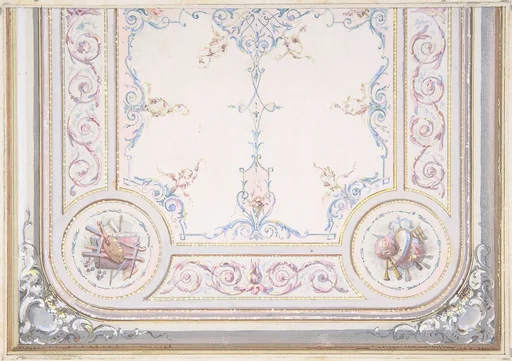 Design for Ceiling of the Duchess of Newcastle's Petit Salon, Hôtel Hope