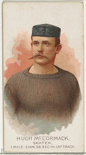 Hugh McCormack, Skater, from World's Champions, Series 2 (N29) for Allen & Ginter Cigarettes