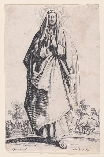 The Virgin Mary, from Les Grands Apôtres Debout, Représentant Le Sauveur, La Bienheureuse Marie et Les Saints Apostles (The Large Standing Apostles, Representing The Savior, The Blessed Mary and The Apostles)