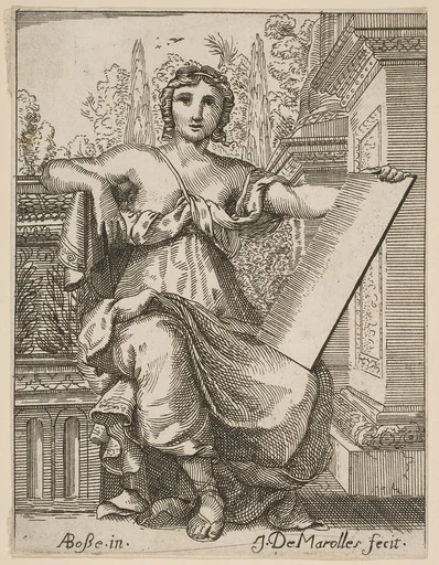 Seated Woman Holding a Tablet
