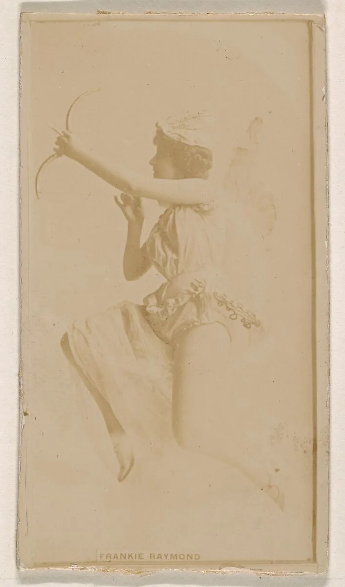 Frankie Raymond, from the Actresses series (N245) issued by Kinney Brothers to promote Sweet Caporal Cigarettes — Kinney Brothers Tobacco Company