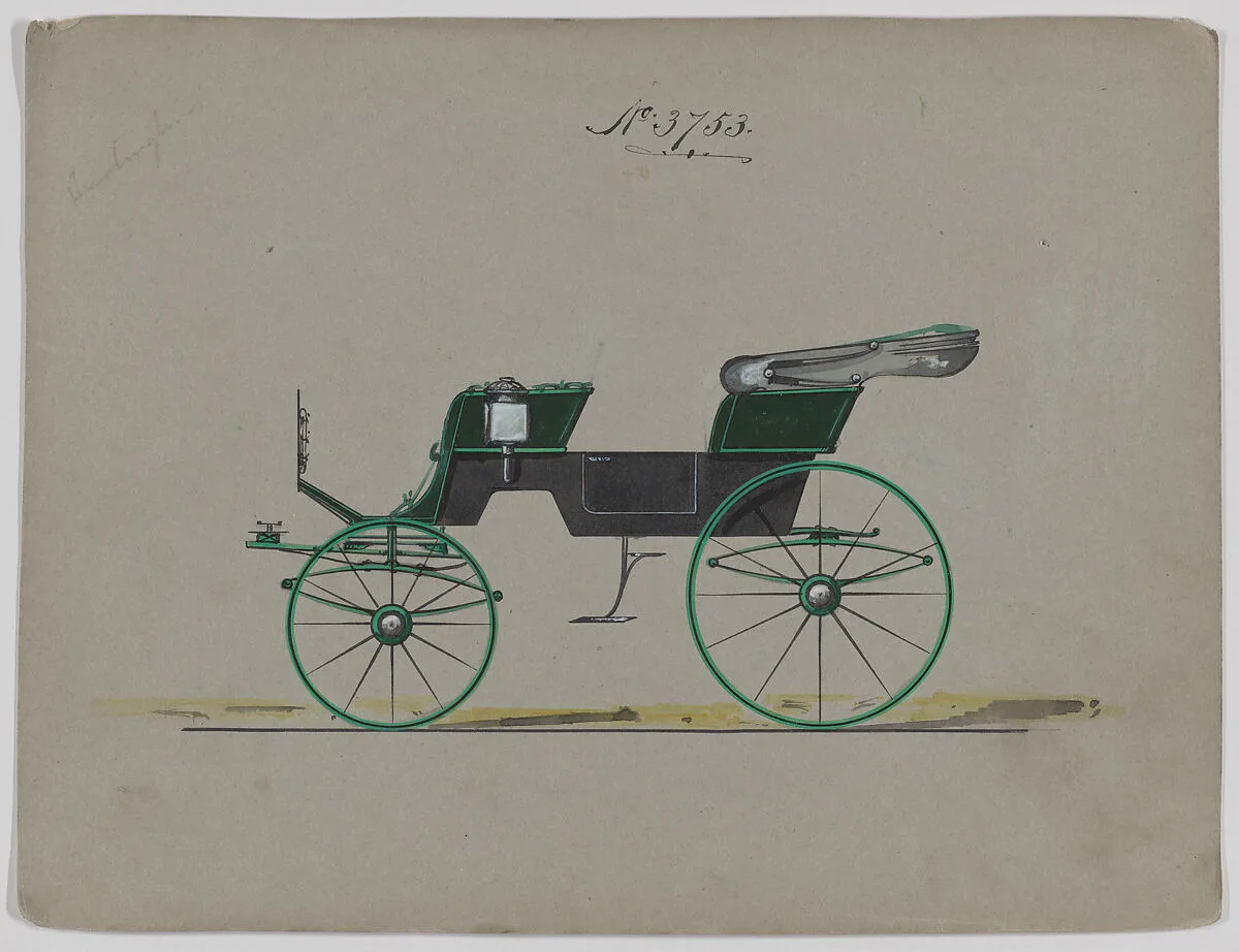 Design for Phaeton, no. 3753 — Brewster & Co.
