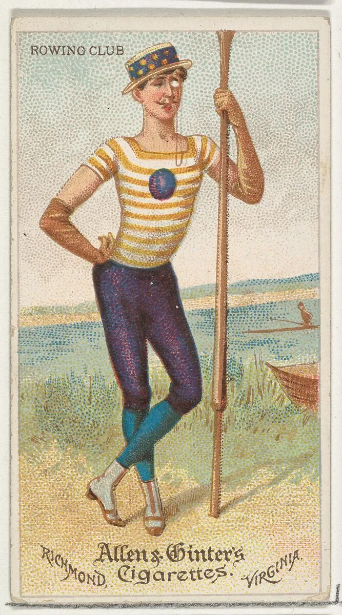 Rowing Club, from World's Dudes series (N31) for Allen & Ginter Cigarettes — Allen & Ginter
