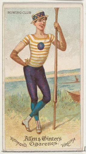 Rowing Club, from World's Dudes series (N31) for Allen & Ginter Cigarettes