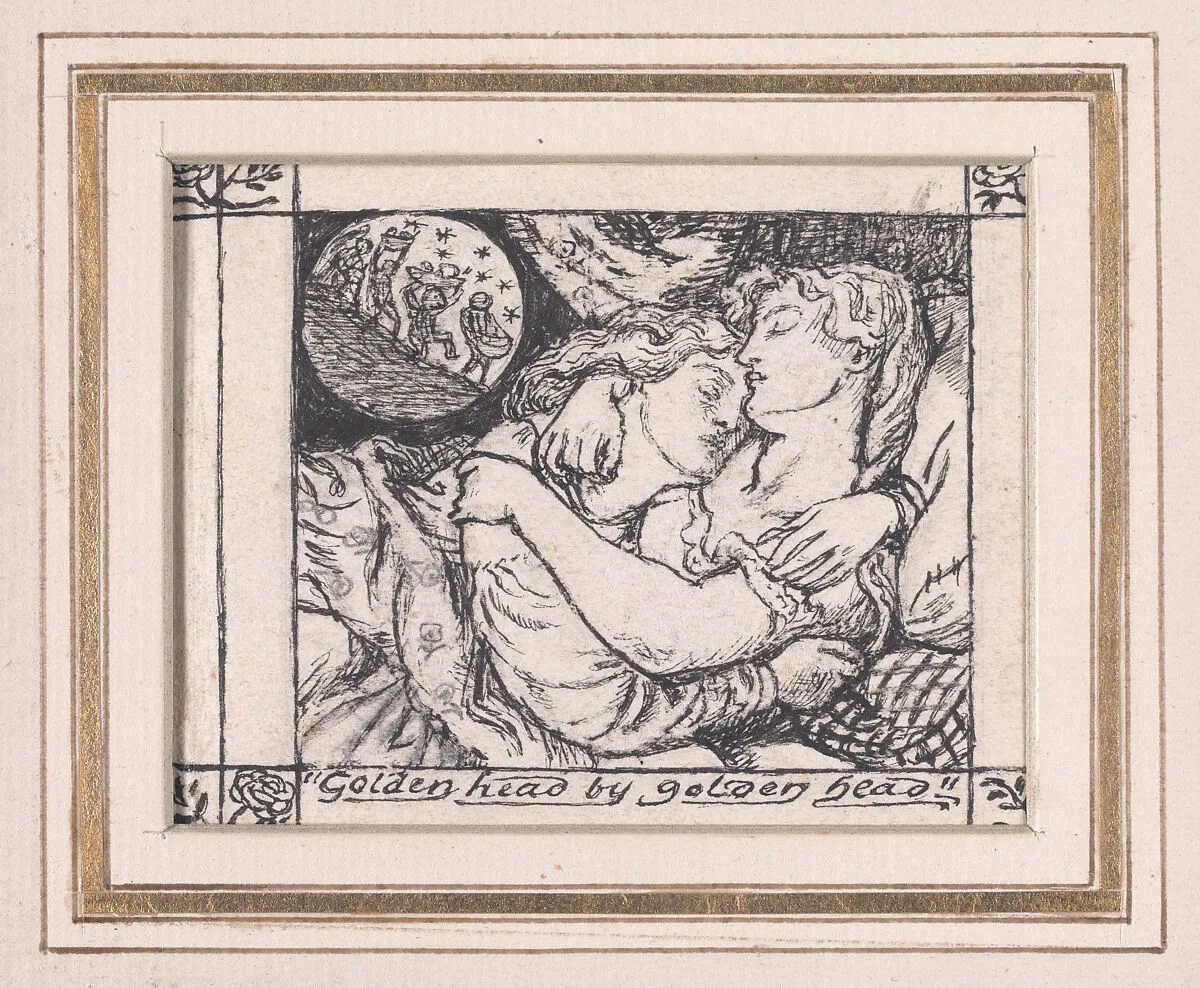 Head by Golden Head, for "The Goblin Market" — Christina Georgina Rossetti|Dante Gabriel Rossetti
