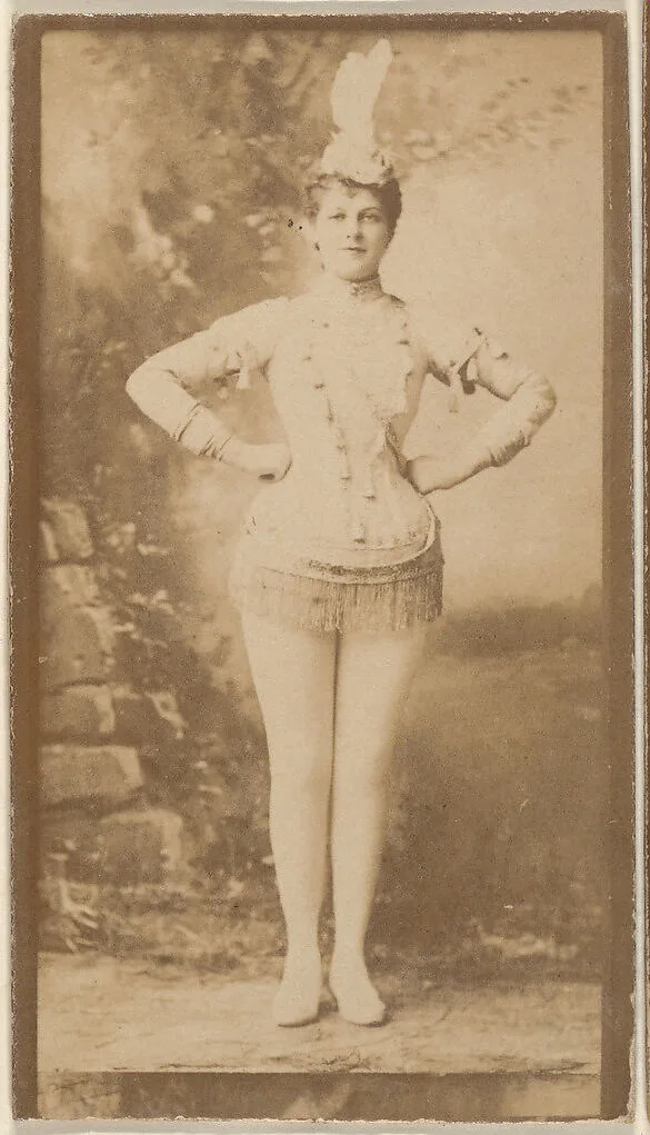 Actress standing with hands on hips, from the Actresses series (N668) — Unknown