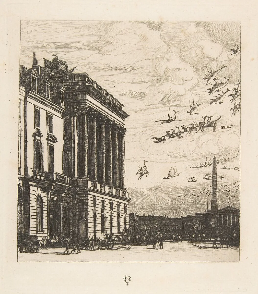 Le Ministere de la Marine (The Admiralty, Paris) — Charles Meryon