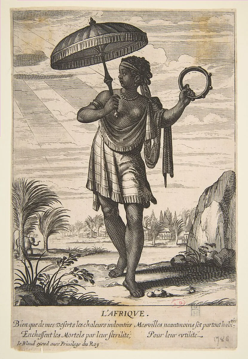 Allegory of Africa, from "The Four Continents" — Abraham Bosse|Jean I Leblond