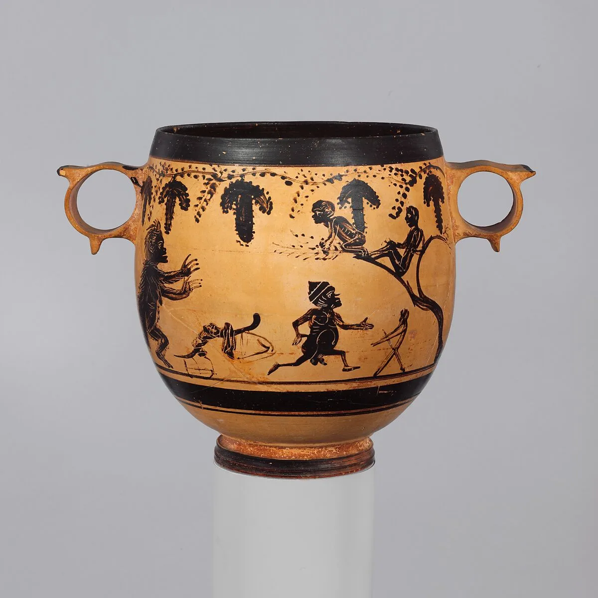 Terracotta skyphos (deep drinking cup) — Vine Tendril Group