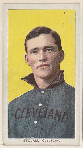 Stovall, Cleveland, from the White Border series (T206) for the American Tobacco Company