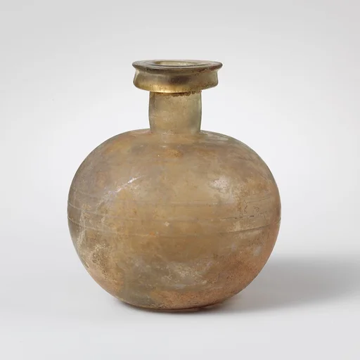 Glass globular bottle