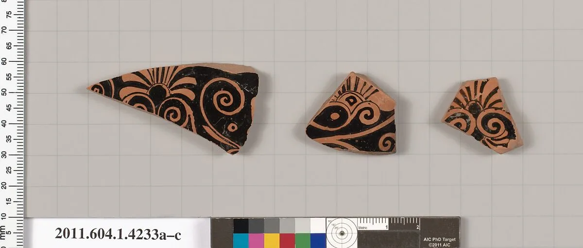 Terracotta fragments of kylikes (drinking cups) — Unknown