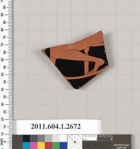 Terracotta fragment of a kylix (drinking cup)