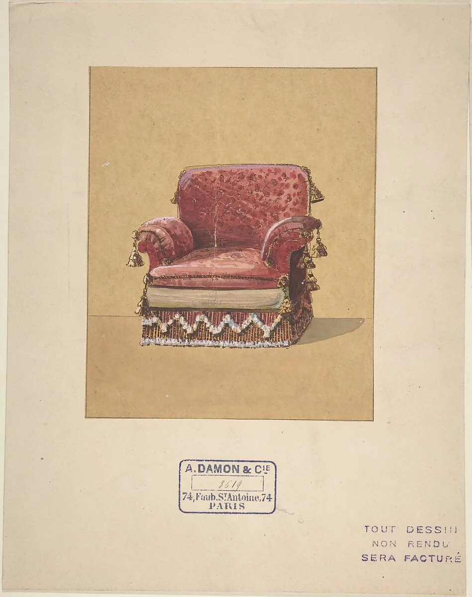 Design for an Armchair — A. Damon et Cie.