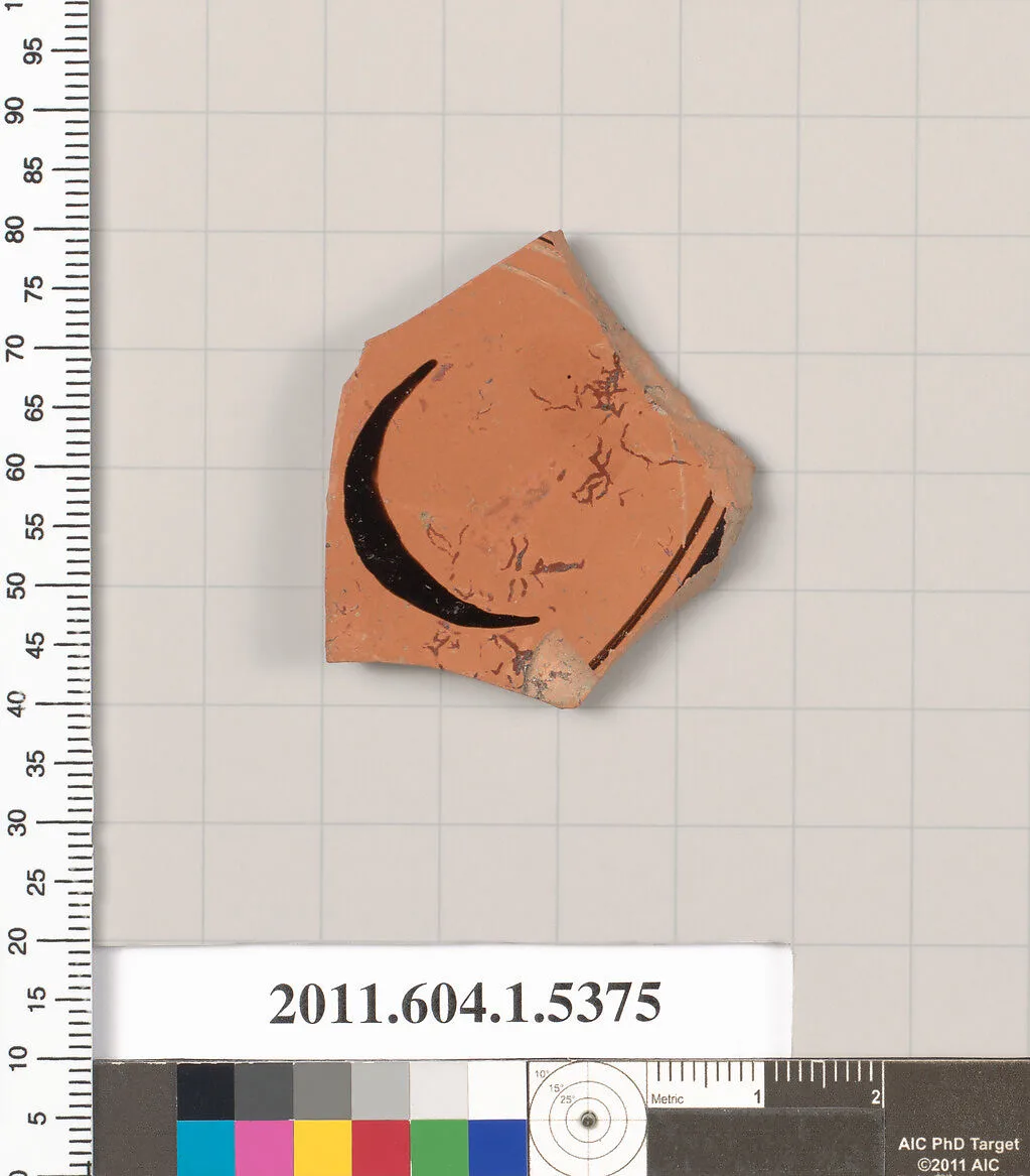 Terracotta fragment of a kylix (drinking cup) — Unknown