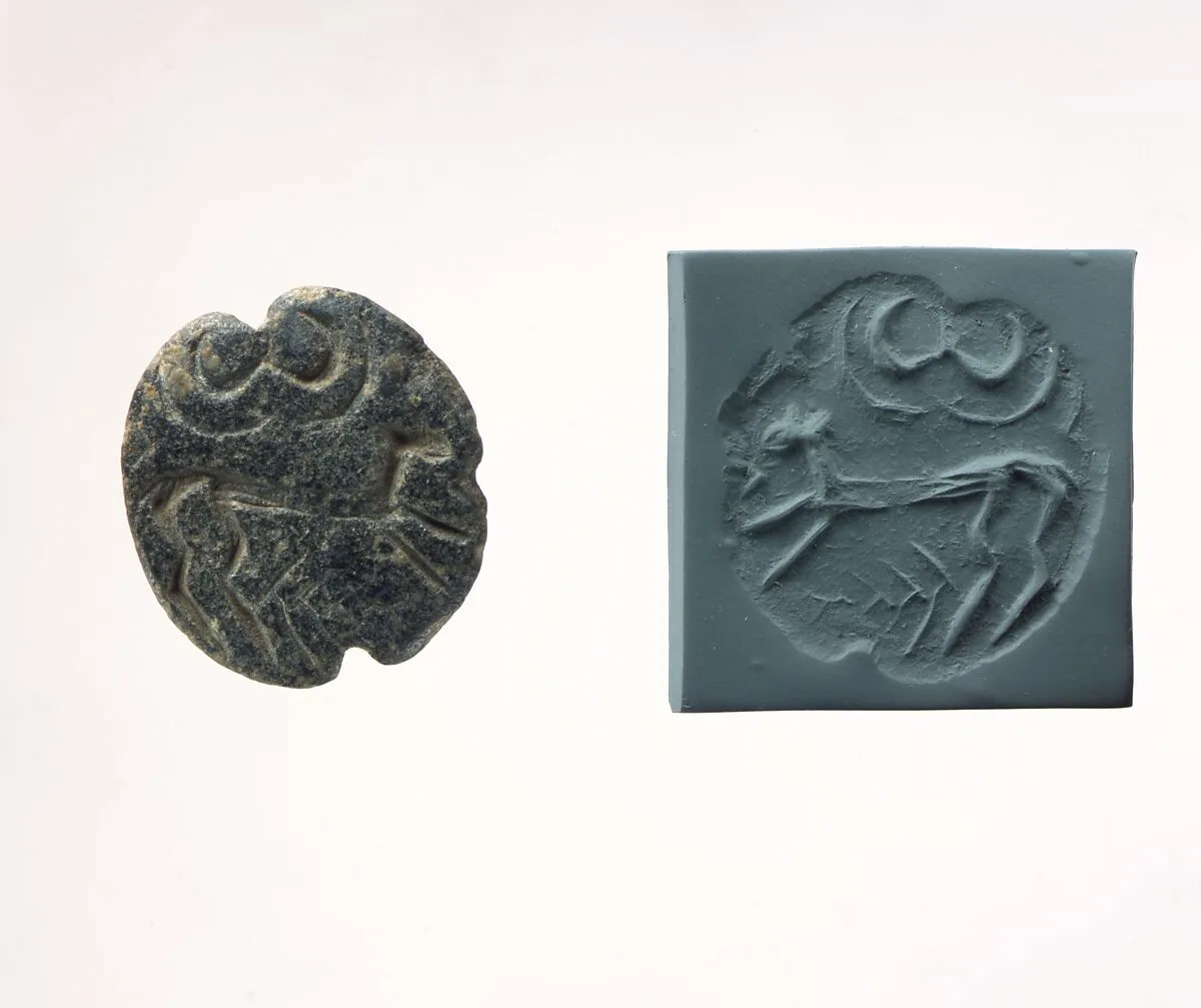 Stamp seal and modern impression: quadruped — Unknown