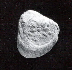 Sealing impressed by stamp seal: geometric pattern, griffin-headed wheel; bearded male sphinx — Unknown