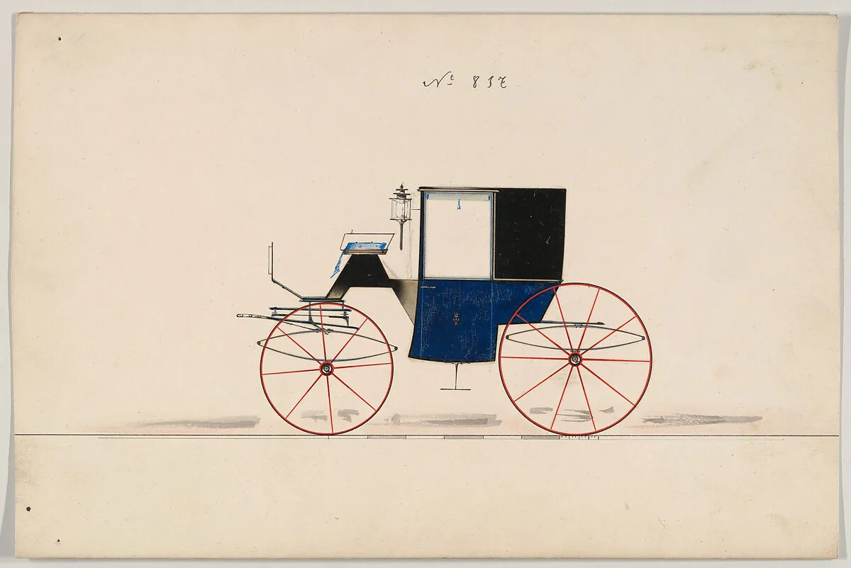Design for Brougham, no. 837 — Brewster & Co.
