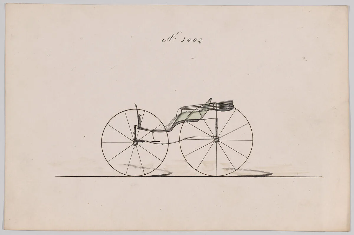 Design for Pony Phaeton, no. 3402 — Brewster & Co.