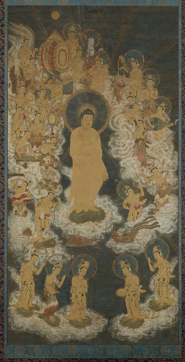 阿弥陀聖衆来迎図 |Welcoming Descent of Amida and Bodhisattvas — Unidentified artist