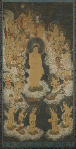 阿弥陀聖衆来迎図 |Welcoming Descent of Amida and Bodhisattvas