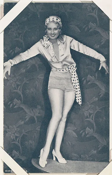 Actress with arms outstretched (W423) — Unknown