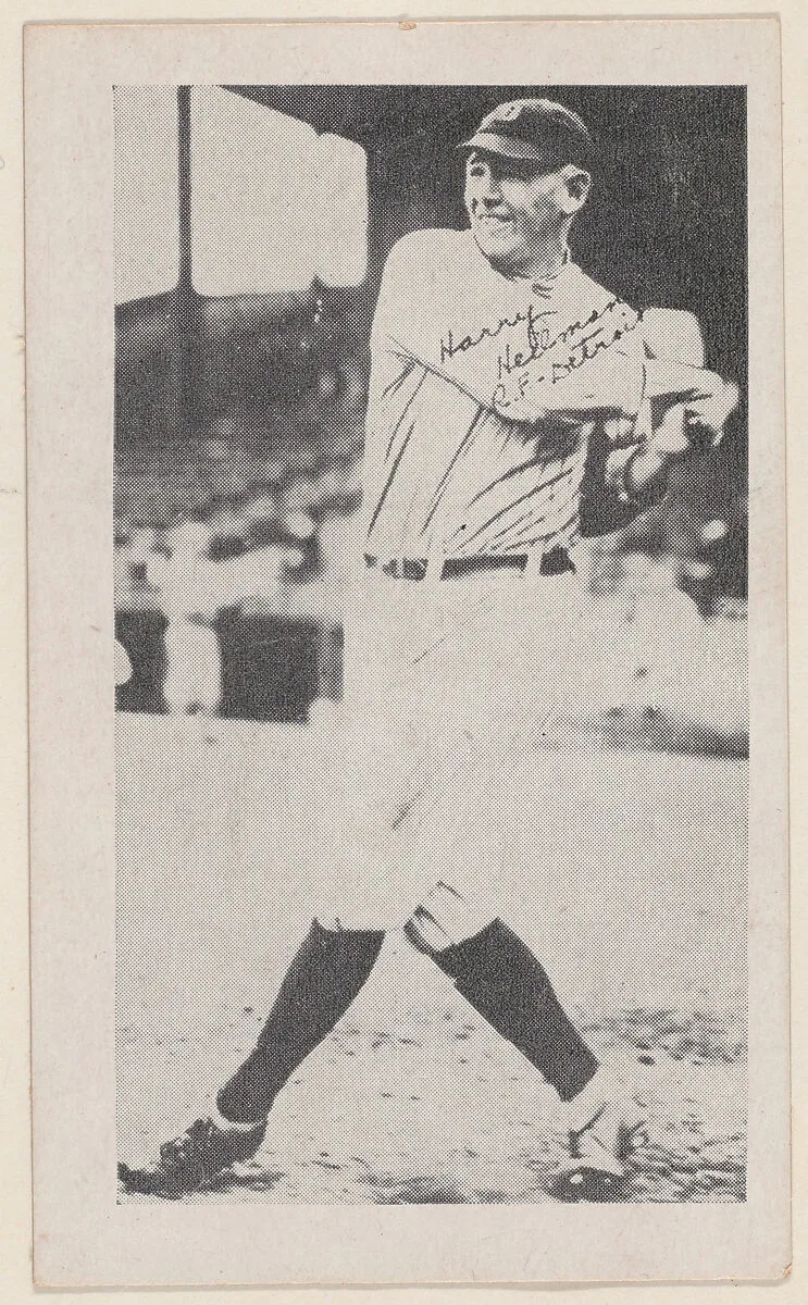 Harry Heilmann, R.F, Detroit, from Baseball strip cards (W575-2) — Unknown