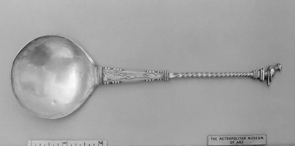 Figure-top spoon — Unknown