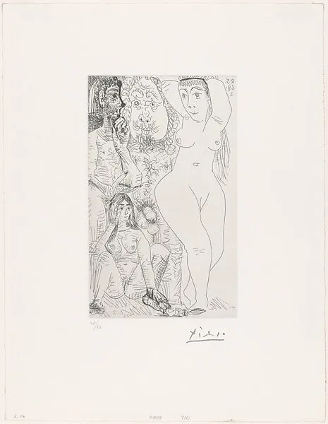Two Couples in Varying Styles, from 347 Suite — Pablo Picasso|Aldo and Piero Crommelynck|Galerie Louise Leiris