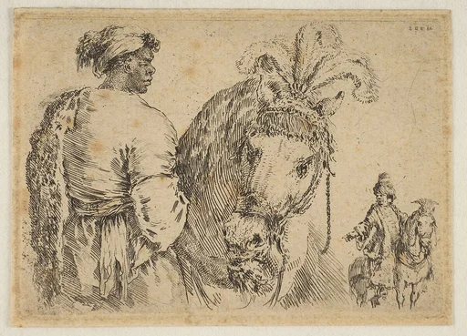 A Black Man Feeding a Horse