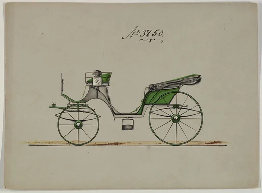 Design for Cabriolet or Victoria, no. 3850