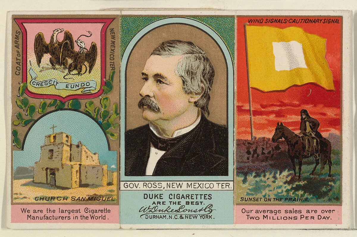 Governor Ross, New Mexico Territory, from "Governors, Arms, Etc." series (N133-2), issued by Duke Sons & Co. — W. Duke, Sons & Co.