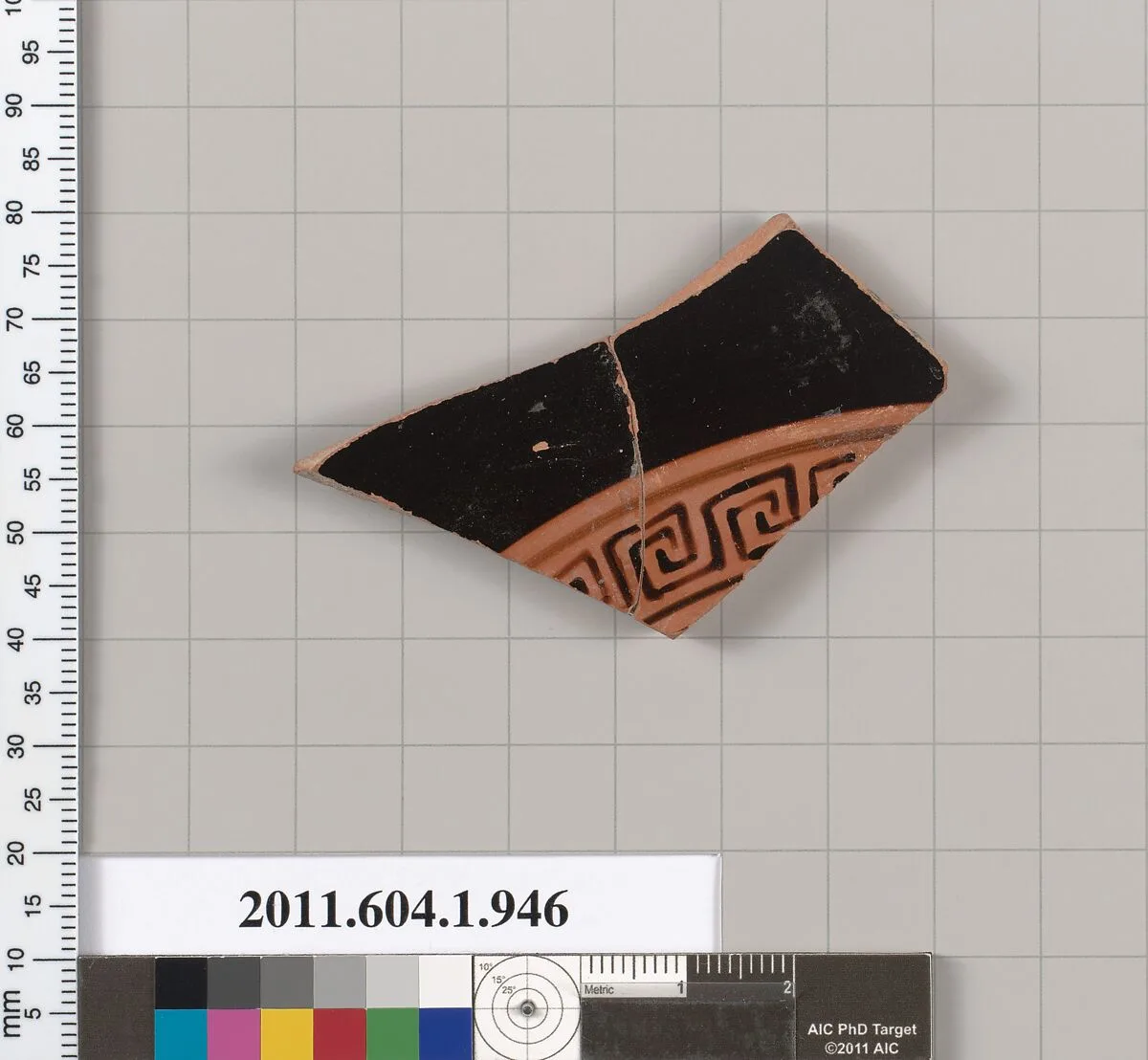 Terracotta fragment of a kylix (drinking cup) — Unknown