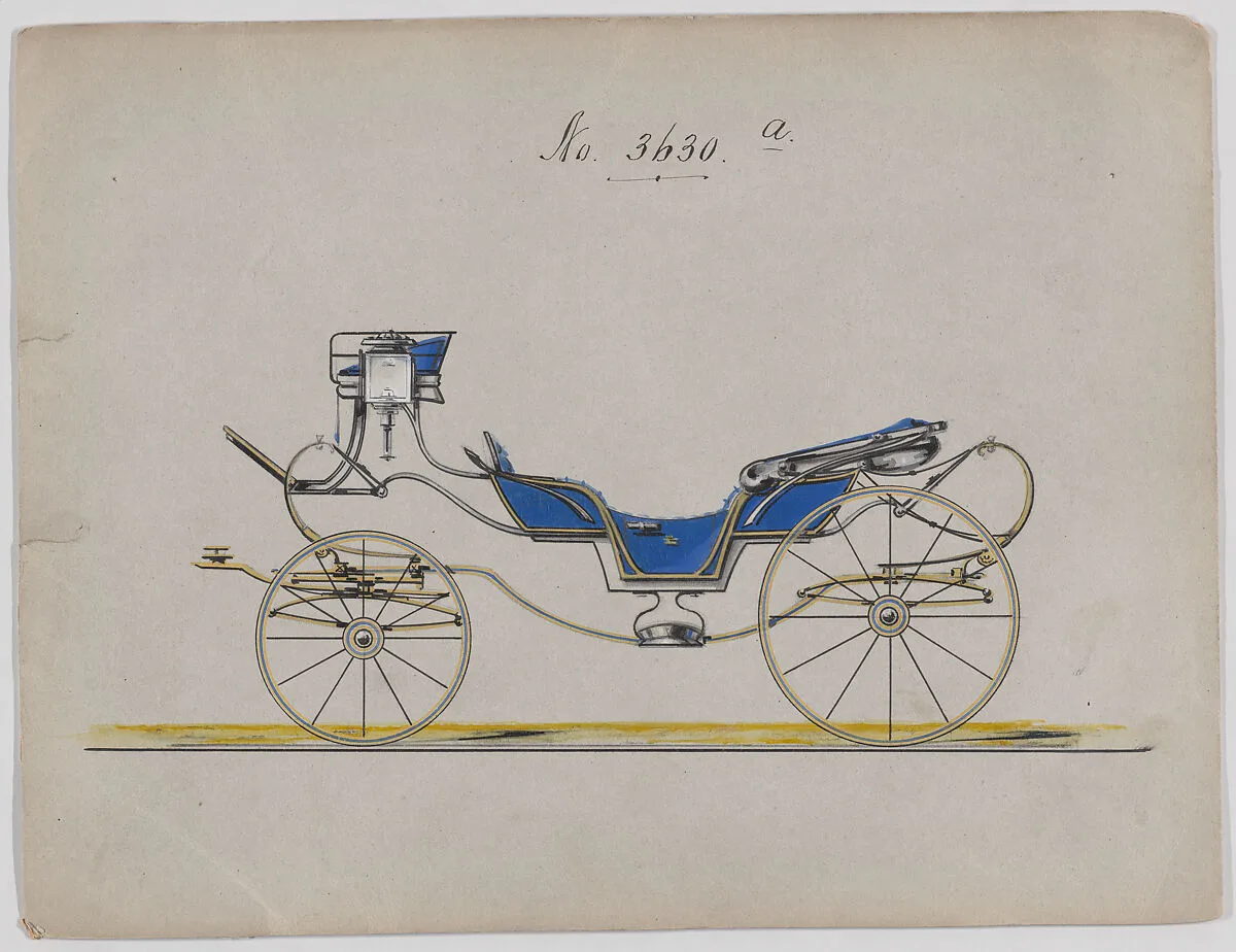 Design for Caleche, no. 3630a — Brewster & Co.