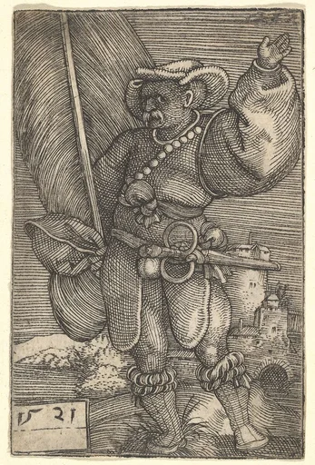 Standard Bearer with Raised Left Hand