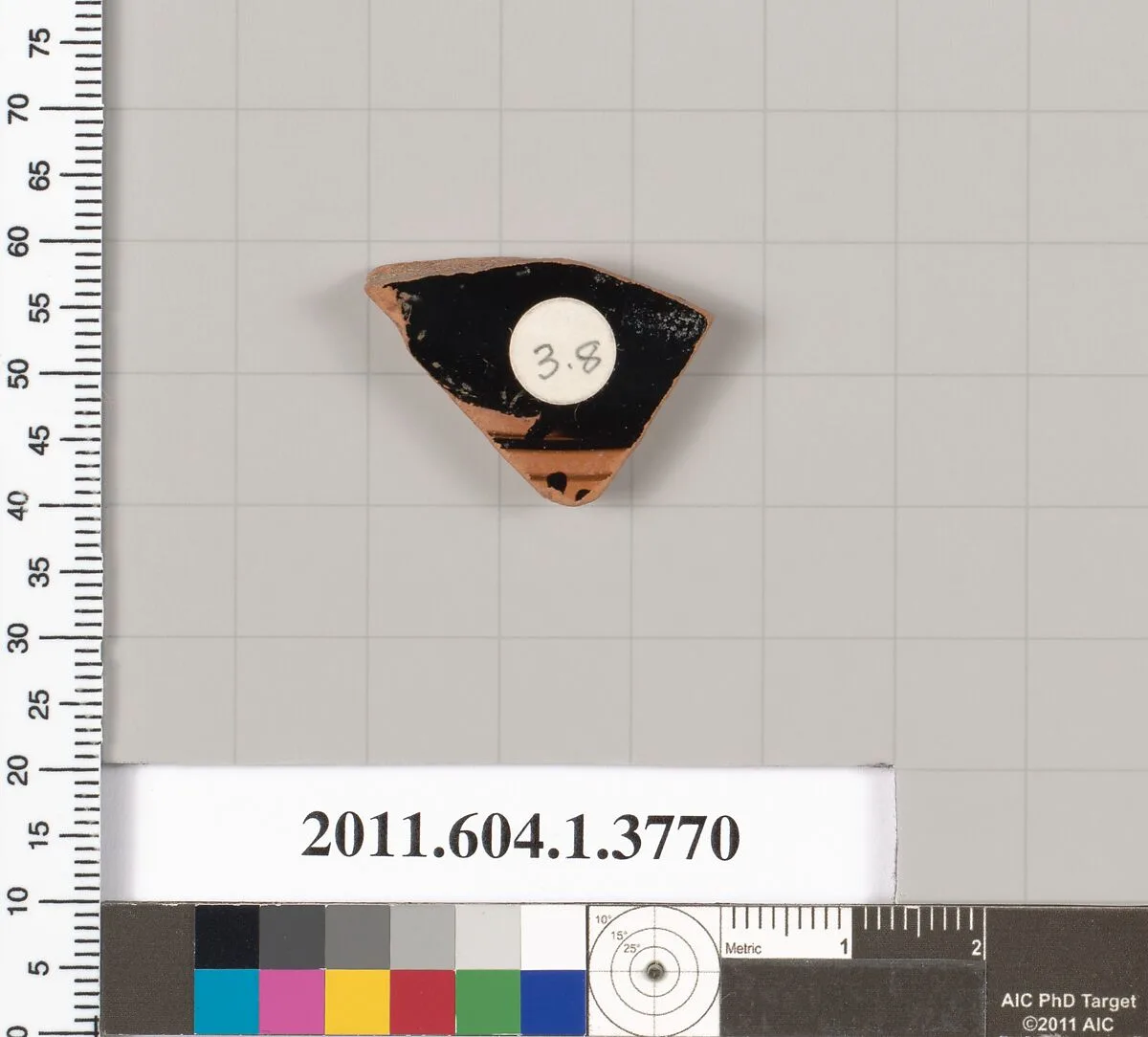 Terracotta fragment of a kylix (drinking cup) — Unknown