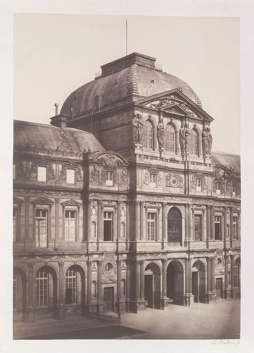 Pavillon de l'Horloge, Louvre — Edouard Baldus