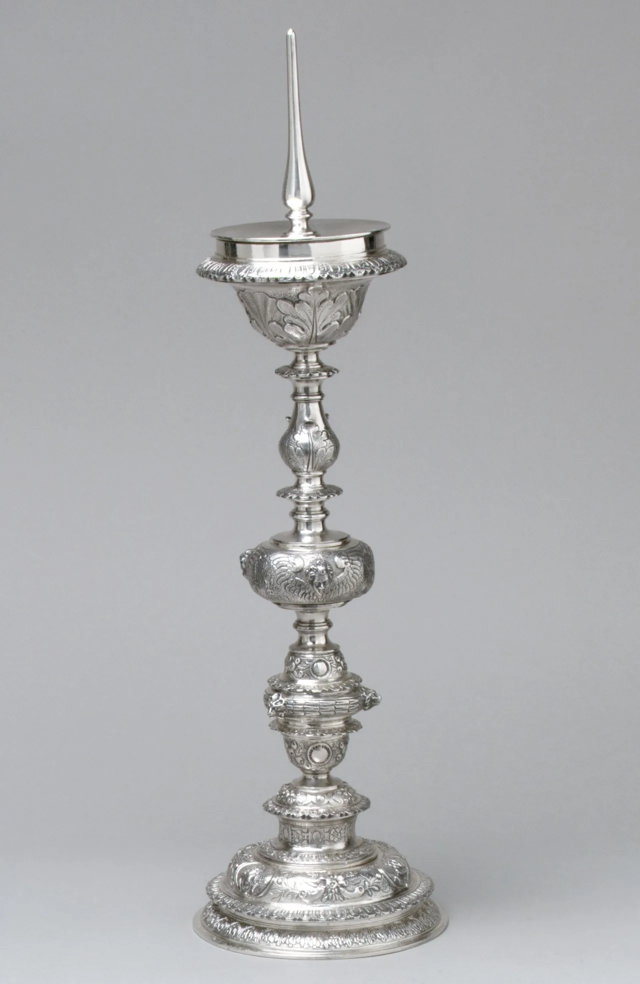 Pricket candlestick — Elkington & Co.