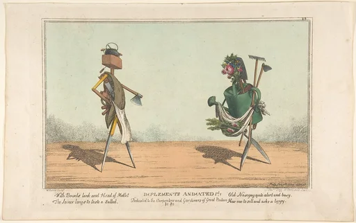 Implements Animated, Pl. 1, Dedicated to the Carpenters and Gardeners of Great Britain