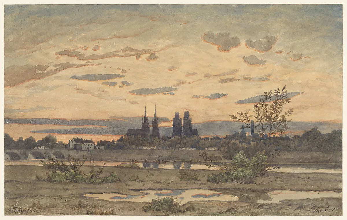 A View of Moulins — Henri-Joseph Harpignies
