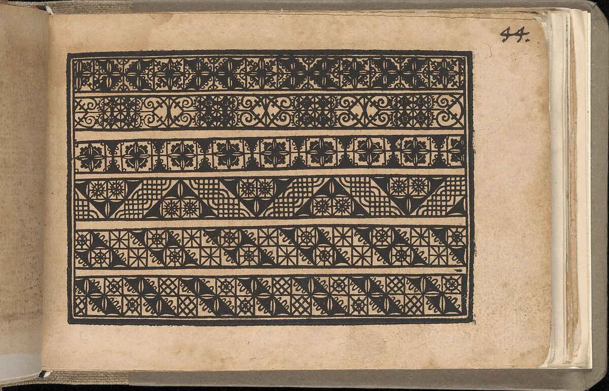 Schön newes Modelbuch (Page 44r) — Sigismundus Latomus