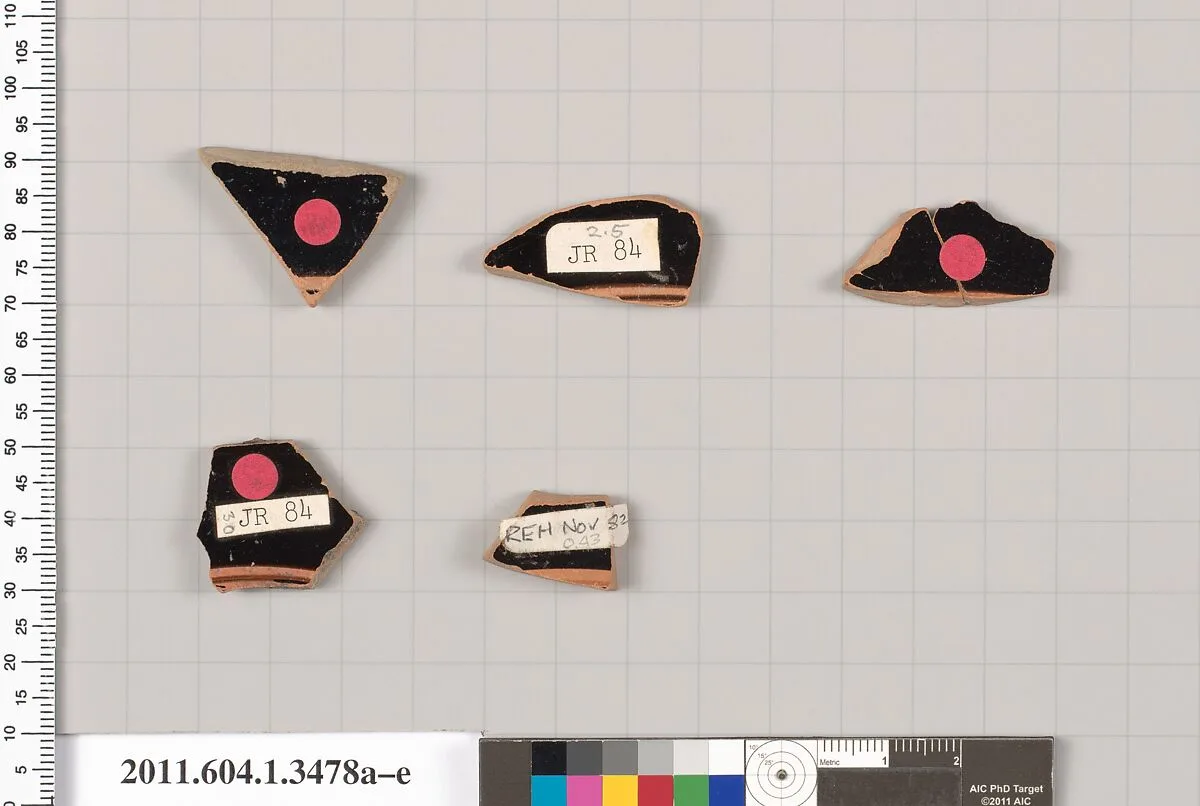 Terracotta fragments of kylikes (drinking cups) — Unknown
