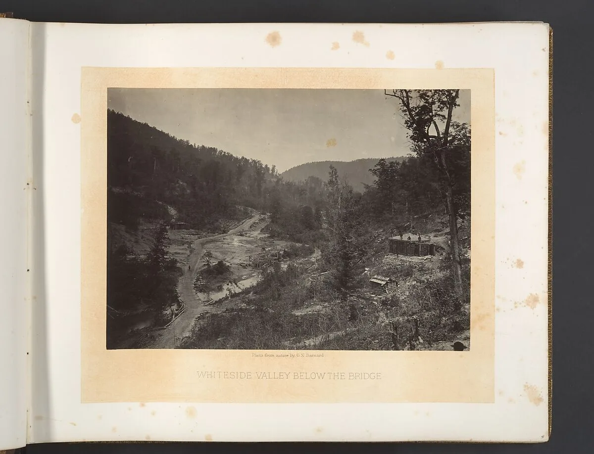 Whiteside Valley Below the Bridge — George N. Barnard
