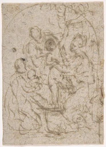 Madonna and a Group of Saints
