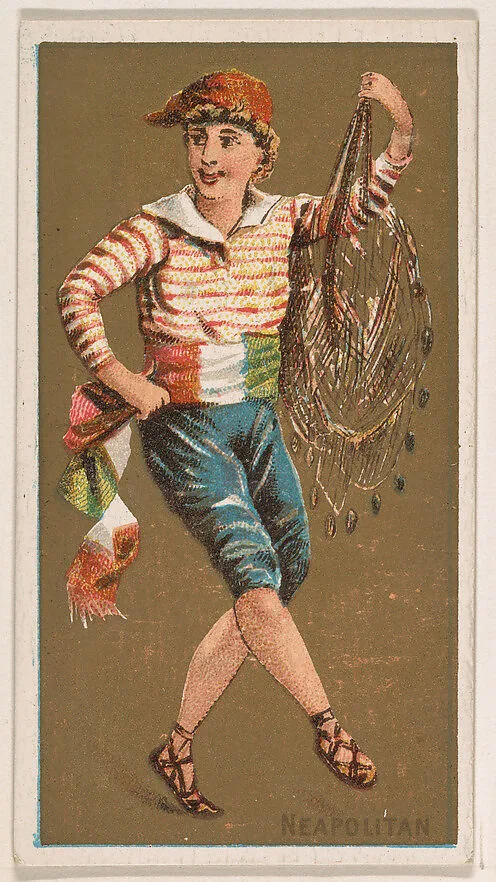 Neapolitan, from National Dances (N225, Type 1) issued by Kinney Bros. — Kinney Brothers Tobacco Company