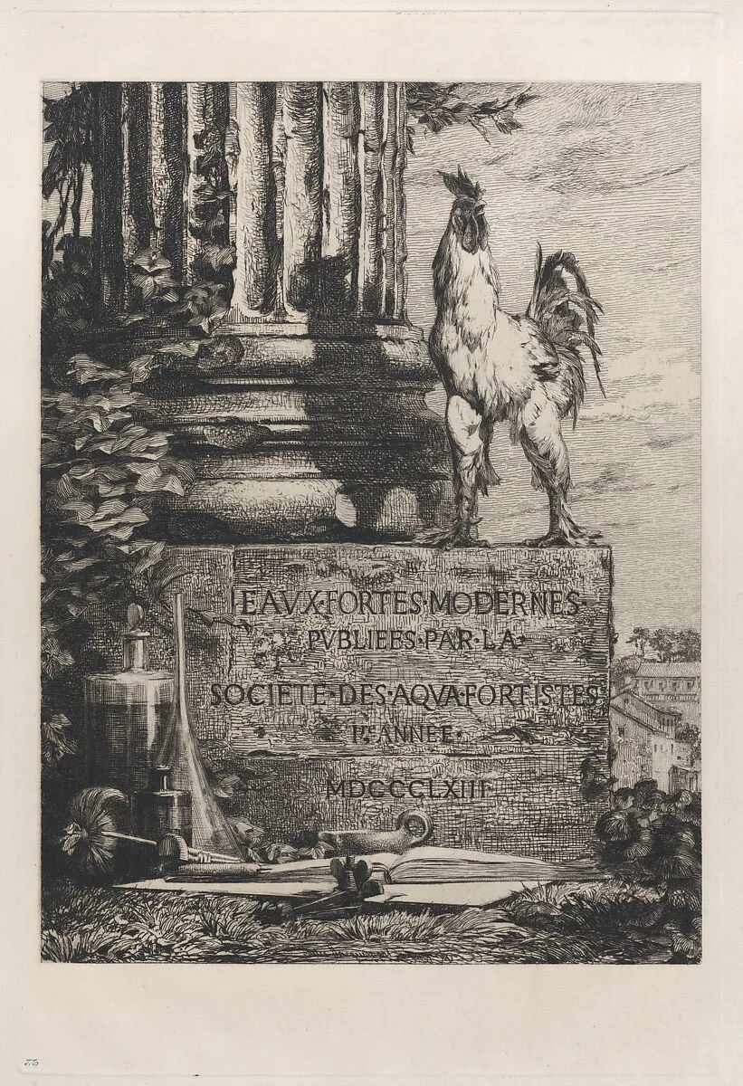Frontispiece for the Society of Etchers — Jules-Ferdinand Jacquemart